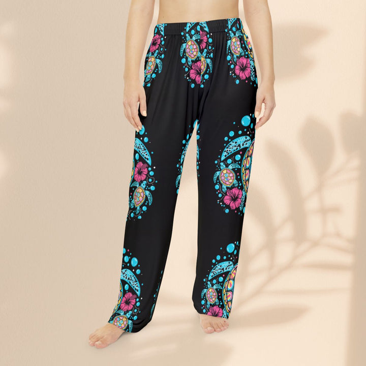 Sea Turtle Floral V-Neck Long Sleeve