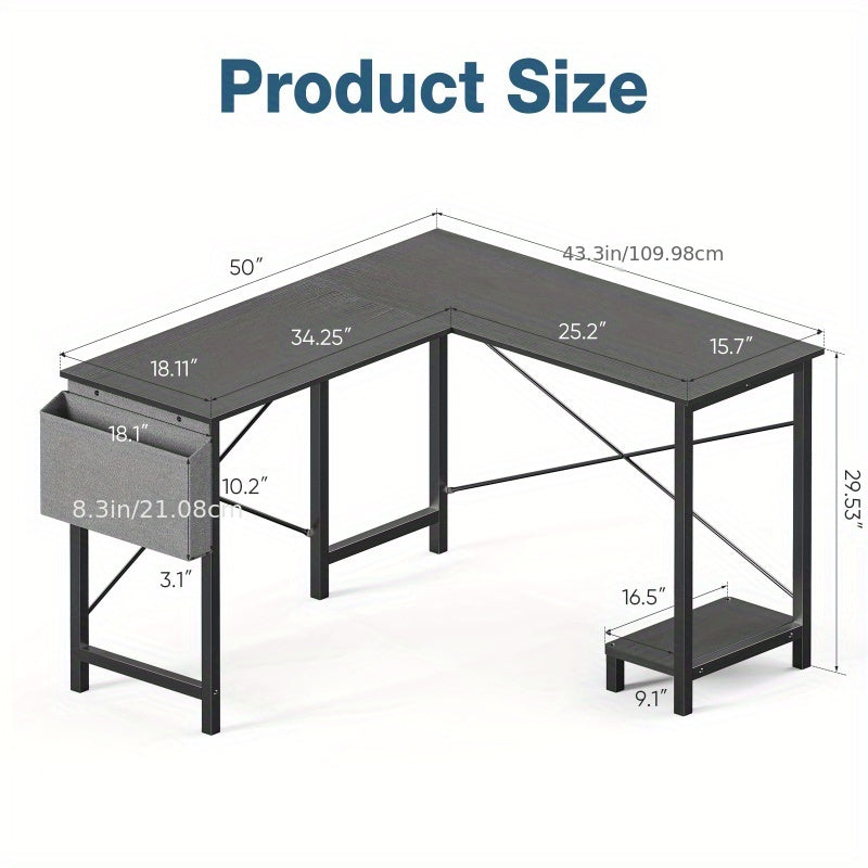 L-Shaped Corner Computer Desk | Home Office Gaming Desk