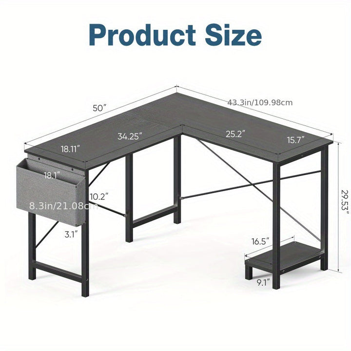 L-Shaped Corner Computer Desk | Home Office Gaming Desk