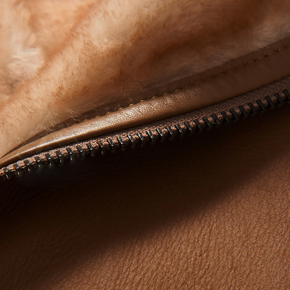 Men’s Brown B3 Sheepskin Shearling Leather Aviator Jacket