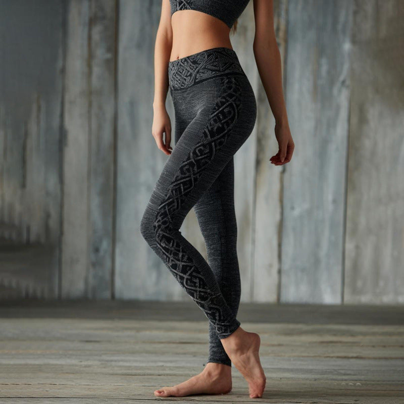 Women's 3D Print Yoga Leggings | Full-Length Activewear