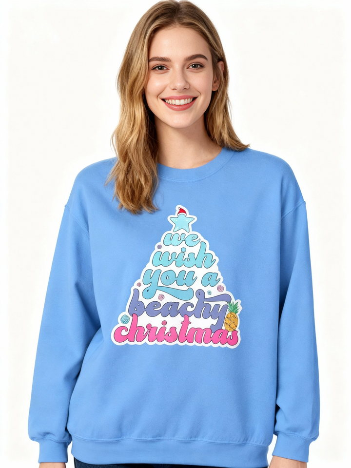Beachy Christmas - Unisex Heavy Blend™ Crewneck Sweatshirt