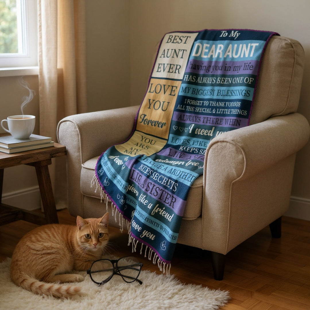 Sherpa Fleece Blanket Love To My Aunt