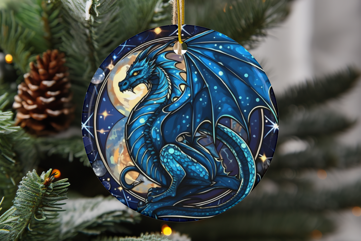 Ceramic Ornament - Blue Dragon