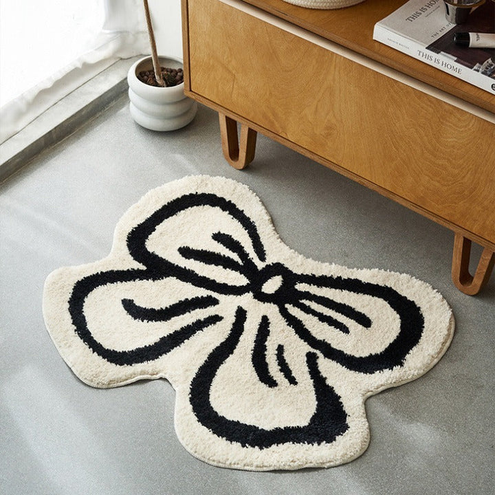 Thickened Faux-Cashmere Irregular-Shaped Accent Rug