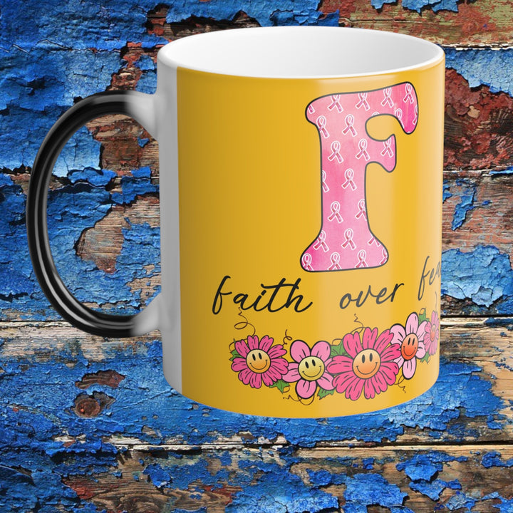 Color Morphing Mug, 11oz - Faith Over Fear