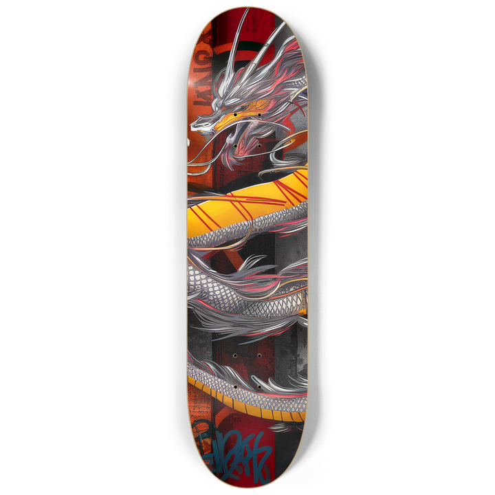 2 Skateboard Series Art - Dragon Love