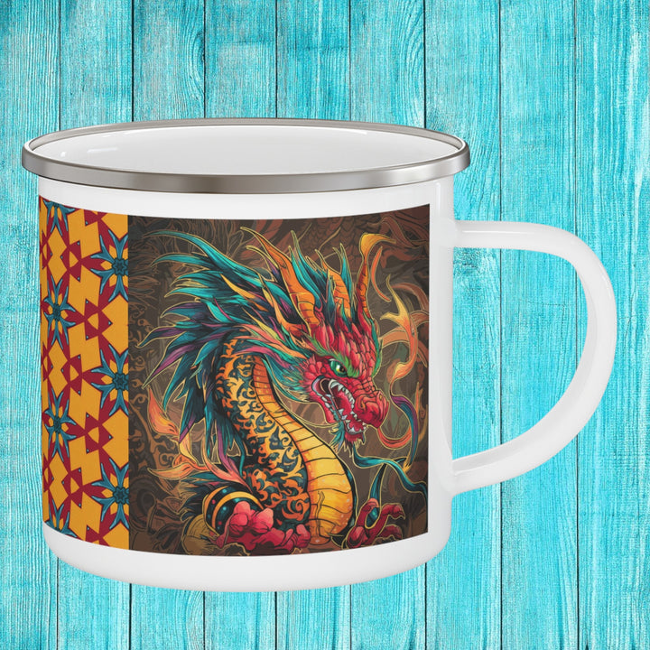 Enamel Camping Mug - Fire Dragon