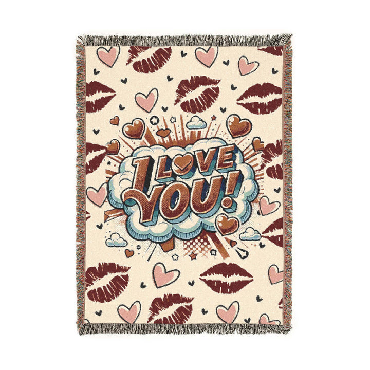 Woven Blanket - I Love You