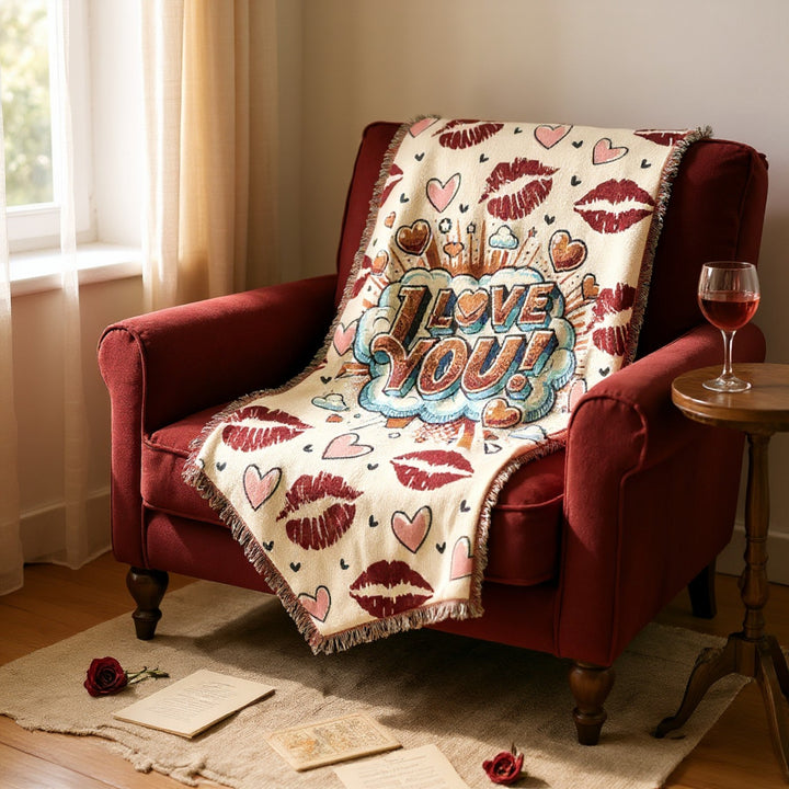 Woven Blanket - I Love You