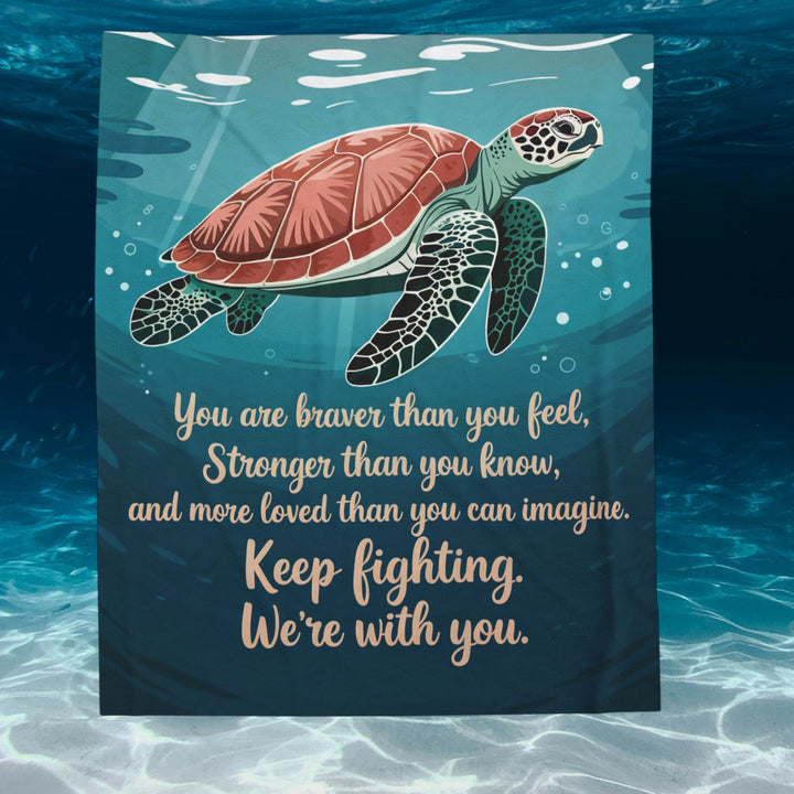 Braver Than You Know – Velveteen Plush Encouragement Blanket