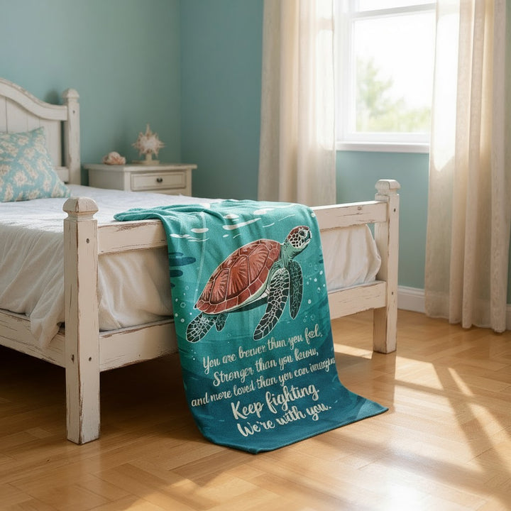 Braver Than You Know – Velveteen Plush Encouragement Blanket