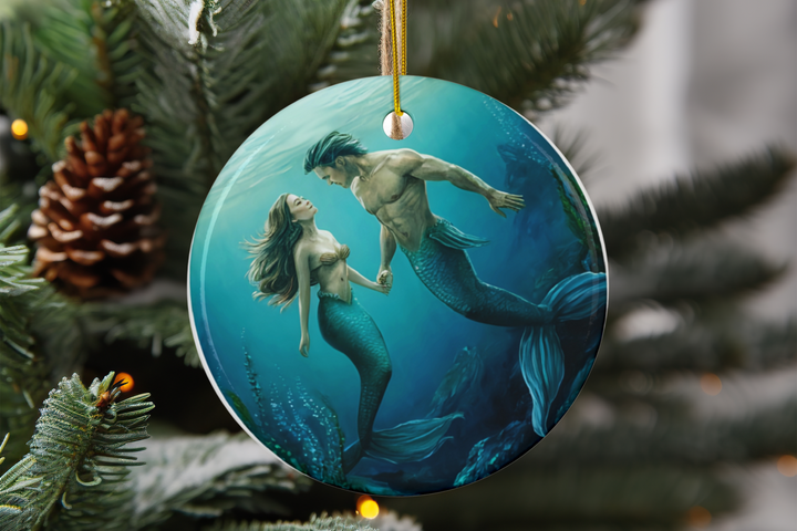 Ceramic Ornament - Mer Lovers