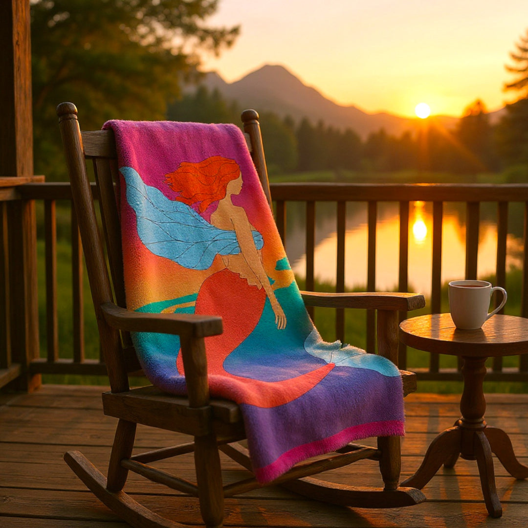 Plush Blanket - Mermaid Angel Design