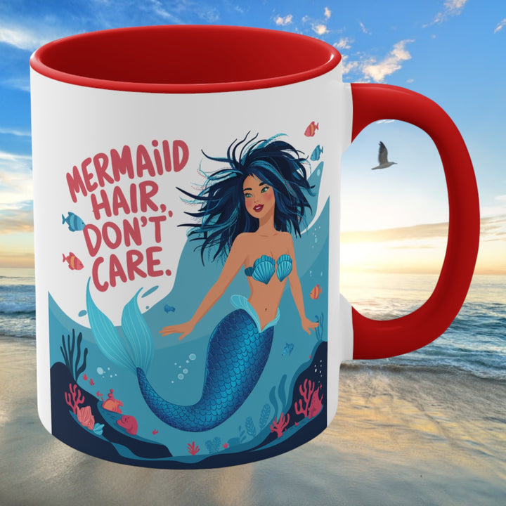Mermaid Hair 11oz Accent Mug – Ocean Lover Gift