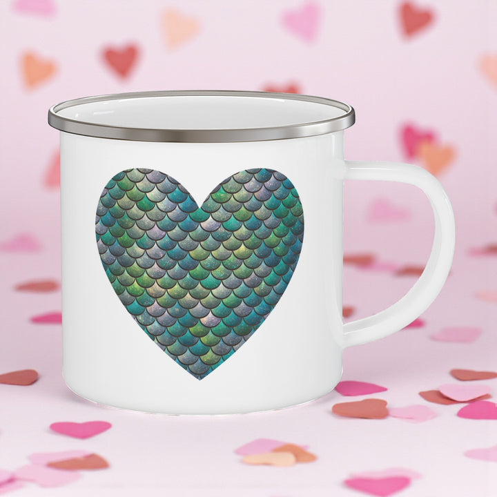 Enamel Camping Mug - Mermaid's Heart