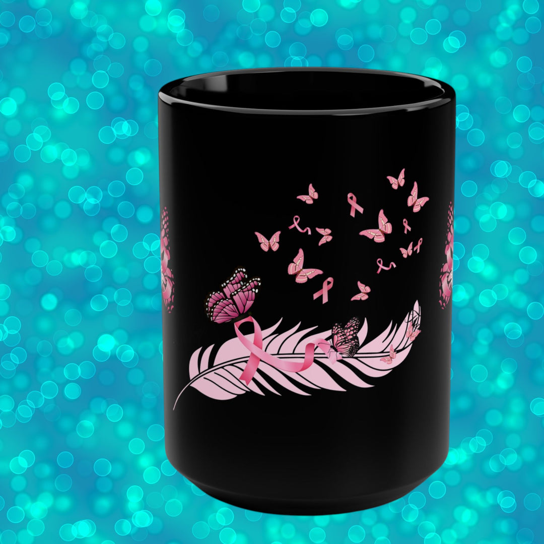 Miracles of Transformation Black Mug, 15oz