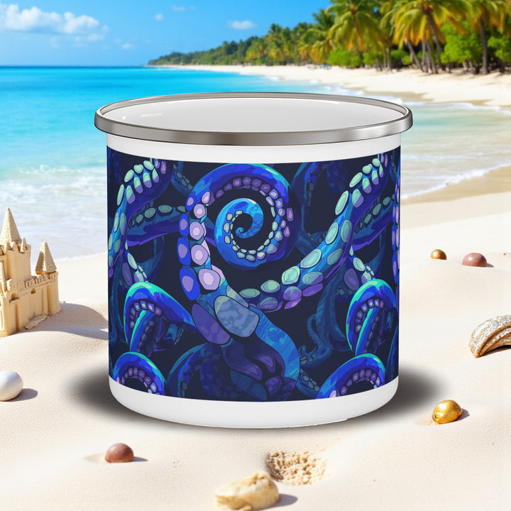 Enamel Camping Mug - Octopus Delight
