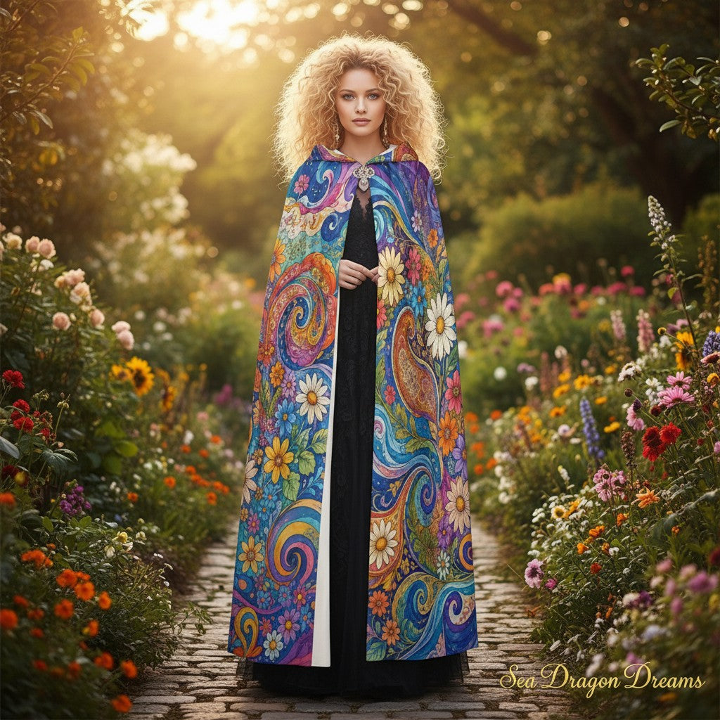 PEACE Unisex Hooded Cloak