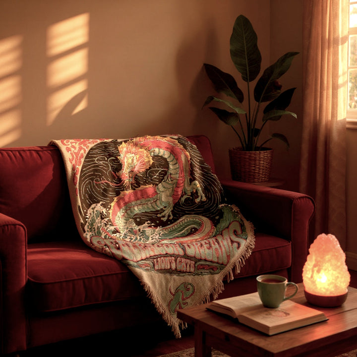 Velveteen Plush Blanket - Sea Dragon Dreams