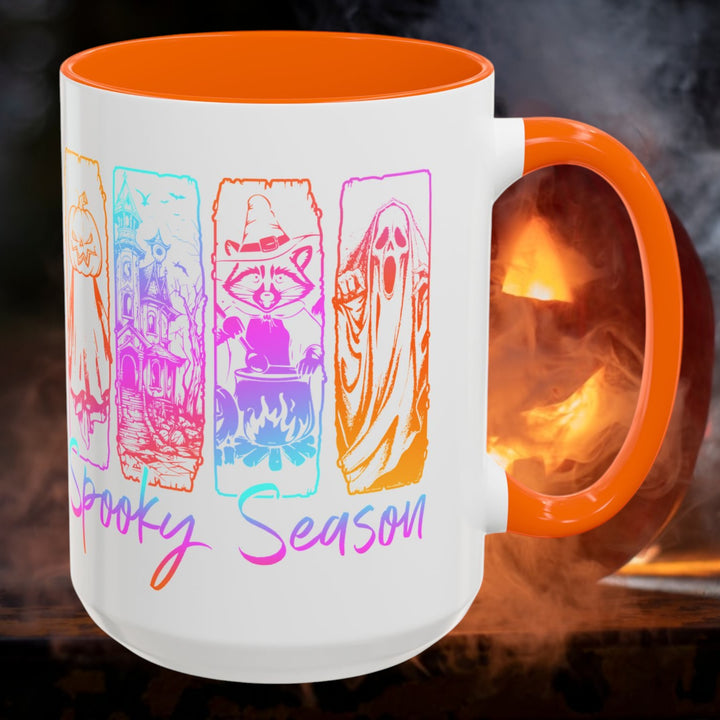 Spooky Season Accent Coffee Mug – Halloween Ceramic Cup (11oz, 15oz)