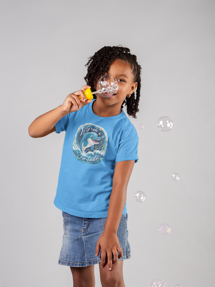 Youth Short Sleeve Tee - 1st Grade Fintastic