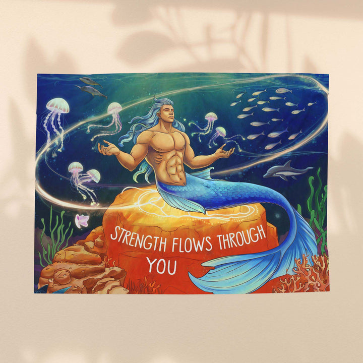 Merman Velveteen Plush Blanket