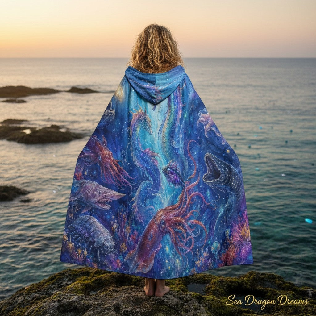 Under the Sea Unisex Hooded Cloak