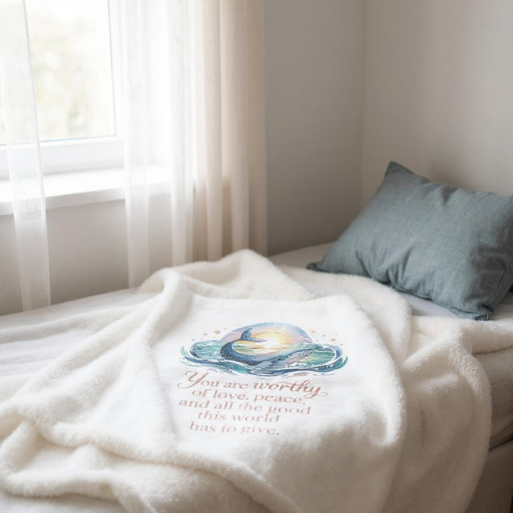 Whale Baby Swaddle Blanket - Soft Newborn Wrap for Baby Shower Gifts