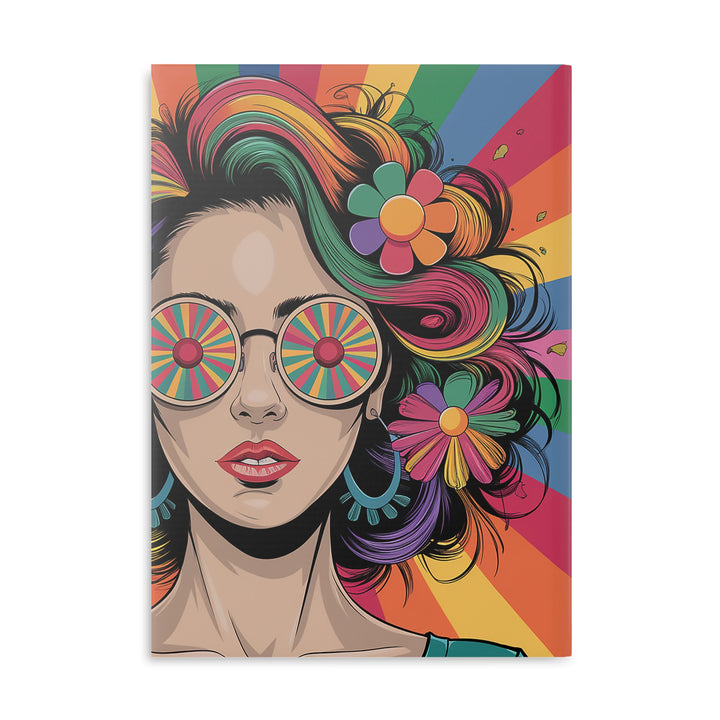 Hardcover Notebook with Puffy Covers - Hippie Girls