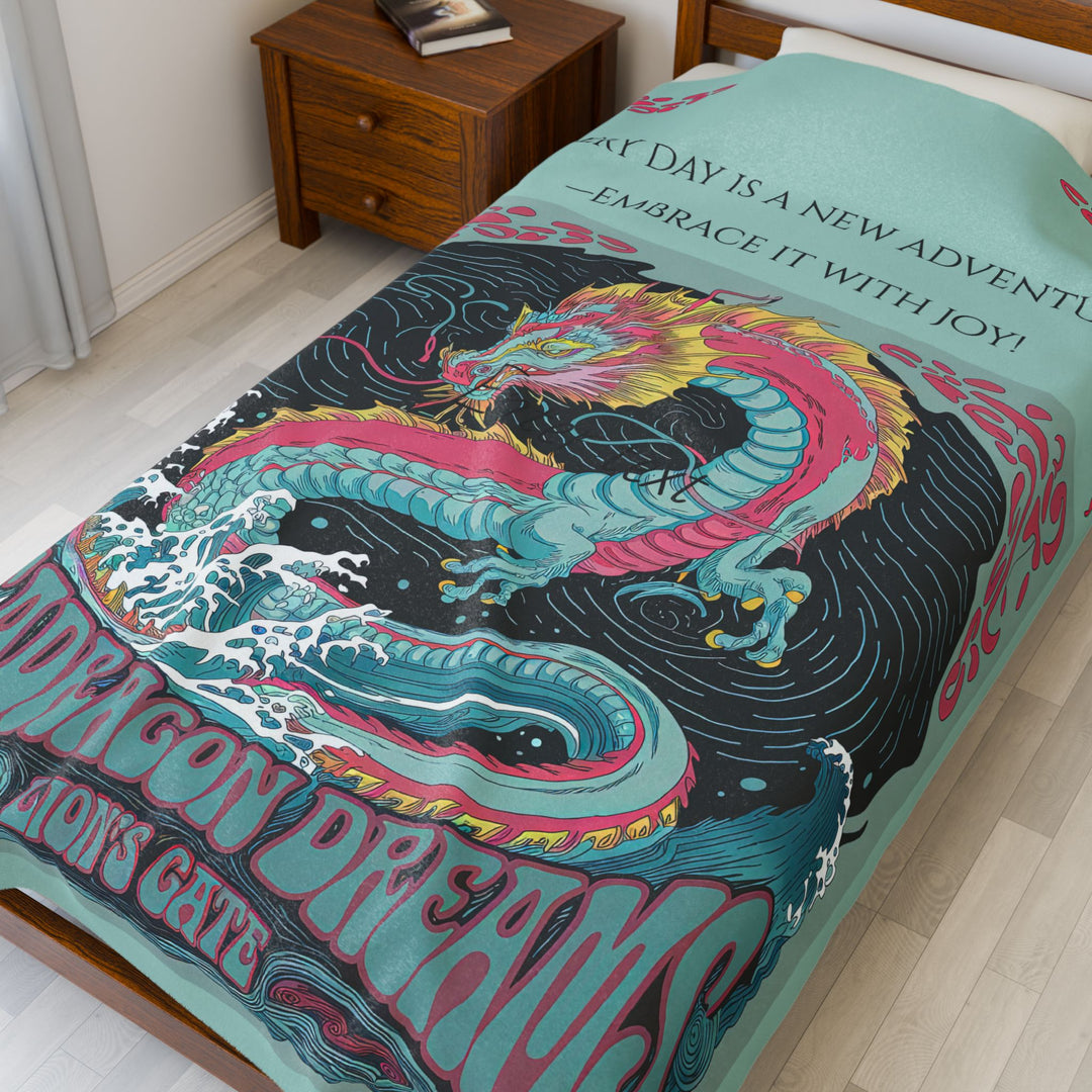 Velveteen Plush Blanket - Sea Dragon Dreams