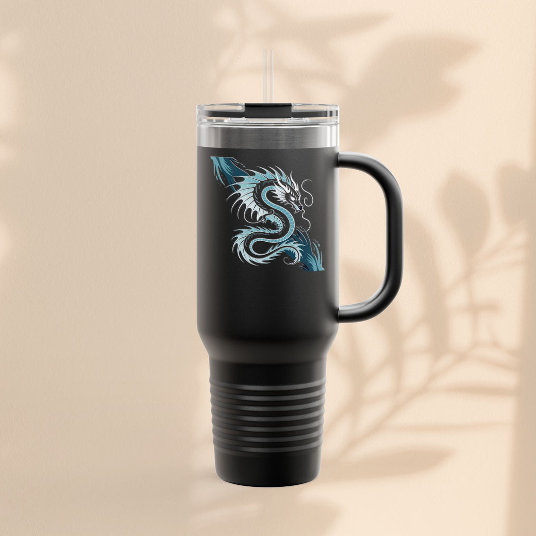 Bold Dragon Insulated Travel Mug, 40oz – Adventure, Road Trips, Unique Gift, Eco-Friendly Drinkware, Hot & Cold Beverages