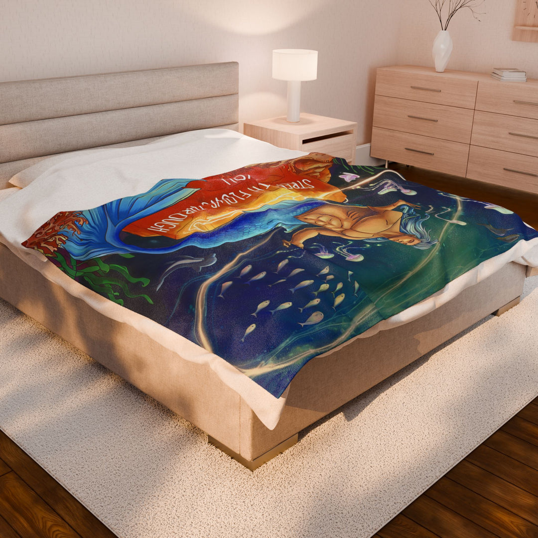 Merman Velveteen Plush Blanket