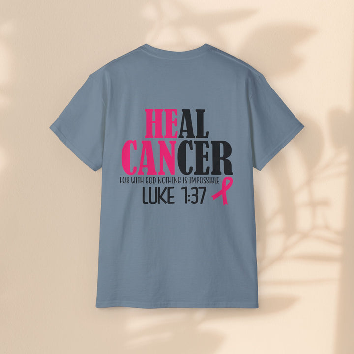 Heal Cancer Unisex Ultra Cotton Tee - Inspirational Faith-Based T-Shirt for Awareness