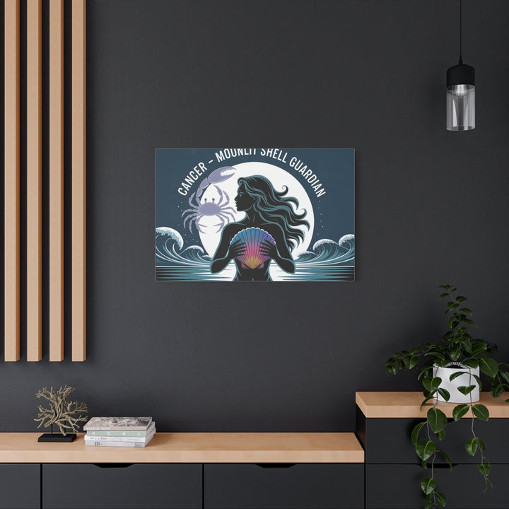 Zodiac Cancer Matte Stretched Canvas Wall Art