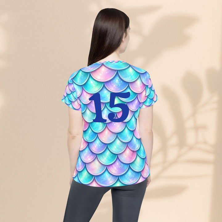 15Mermaid Scale Sports Jersey —  xs