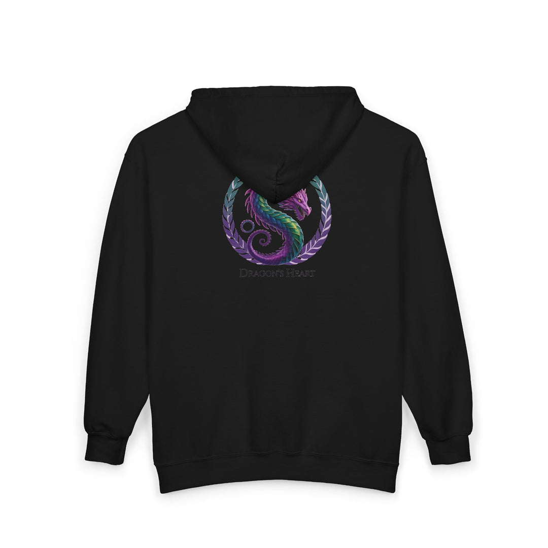 Dragon's Heart - nisex Heavy Blend™ Full Zip Hooded Sweatshirt
