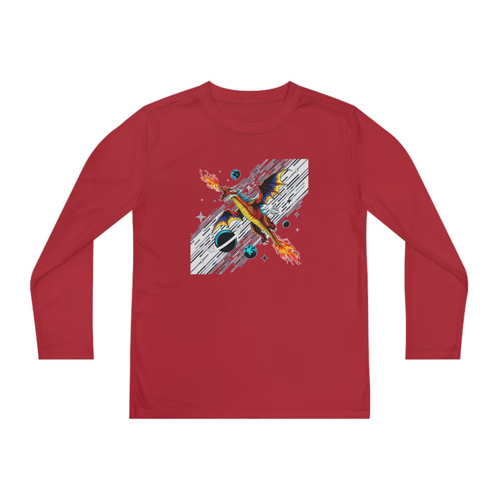 Youth Long Sleeve Competitor Tee - Galaxy Dragon