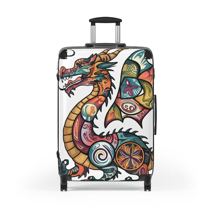 Dragon Tattoo Carry-On Suitcase — Colorful Asian Dragon Travel Luggage