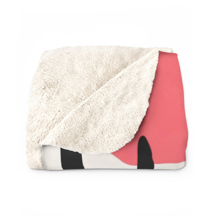 Mod Flowers Sherpa Fleece Blanket – Cozy Floral Plush Throw for Home & Gifts