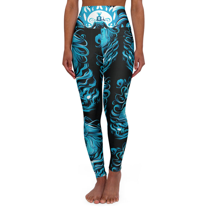 High Waisted Yoga Leggings - Majestic Reign