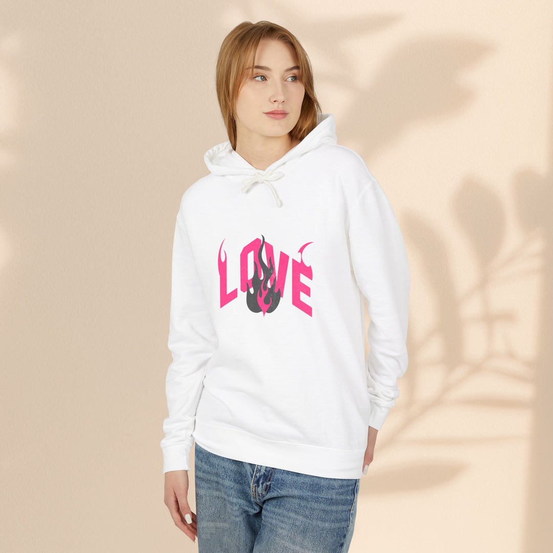 Unisex Lightweight Hooded Sweatshirt - LOVE