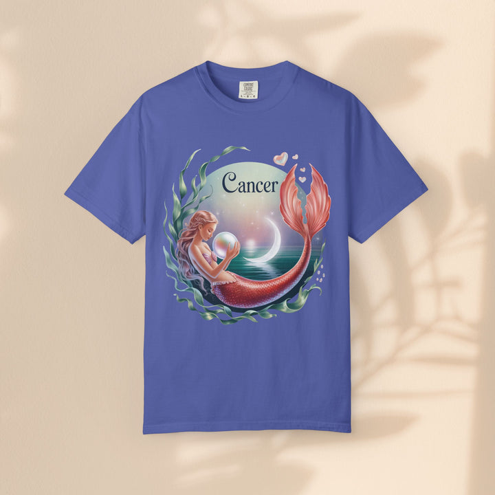 Cancer Zodiac Mermaid T-shirt, Astrology Tee, Astrological Sign Shirt, Gift for Cancer, Horoscope T-shirt, Cute Zodiac Apparel