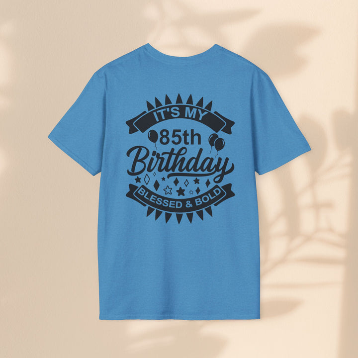85th Birthday Celebration T-Shirt, Unisex Softstyle Tee for 85th Birthday, Milestone Birthday Gift, Birthday Party Outfit, Cute [...]