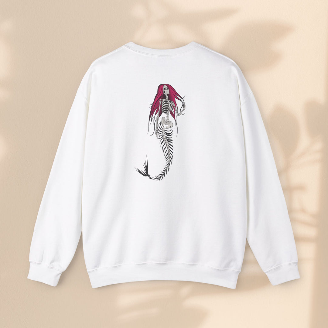 Unisex Heavy Blend™ Crewneck Sweatshirt - Halloween Mermaid Bones