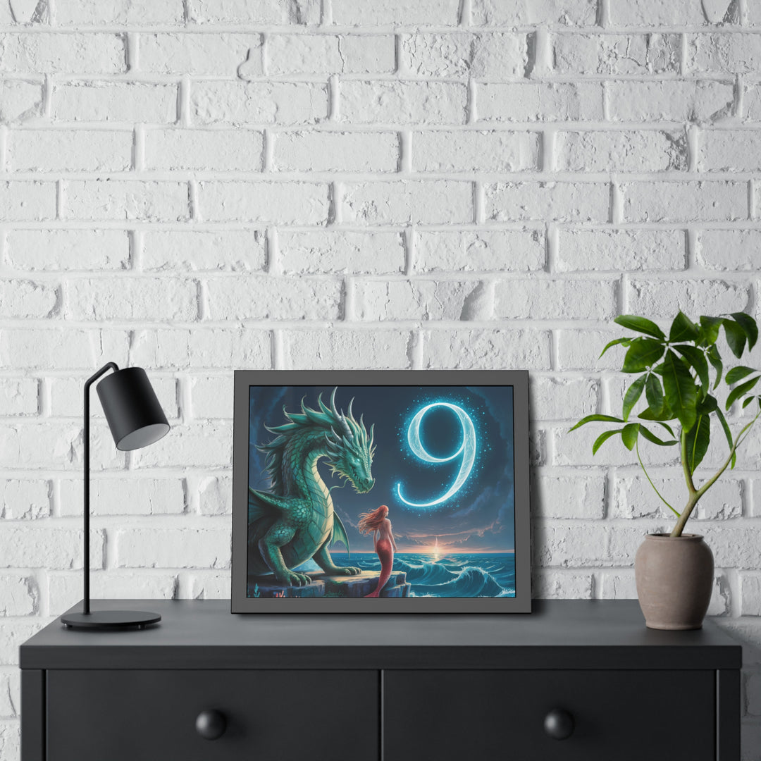 Number 9 and Dragons Canvas Wall Art