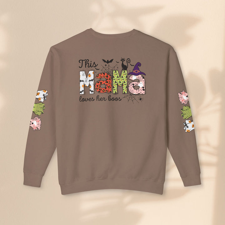 Unisex Lightweight Crewneck Sweatshirt - This Mama Loves Her Boos