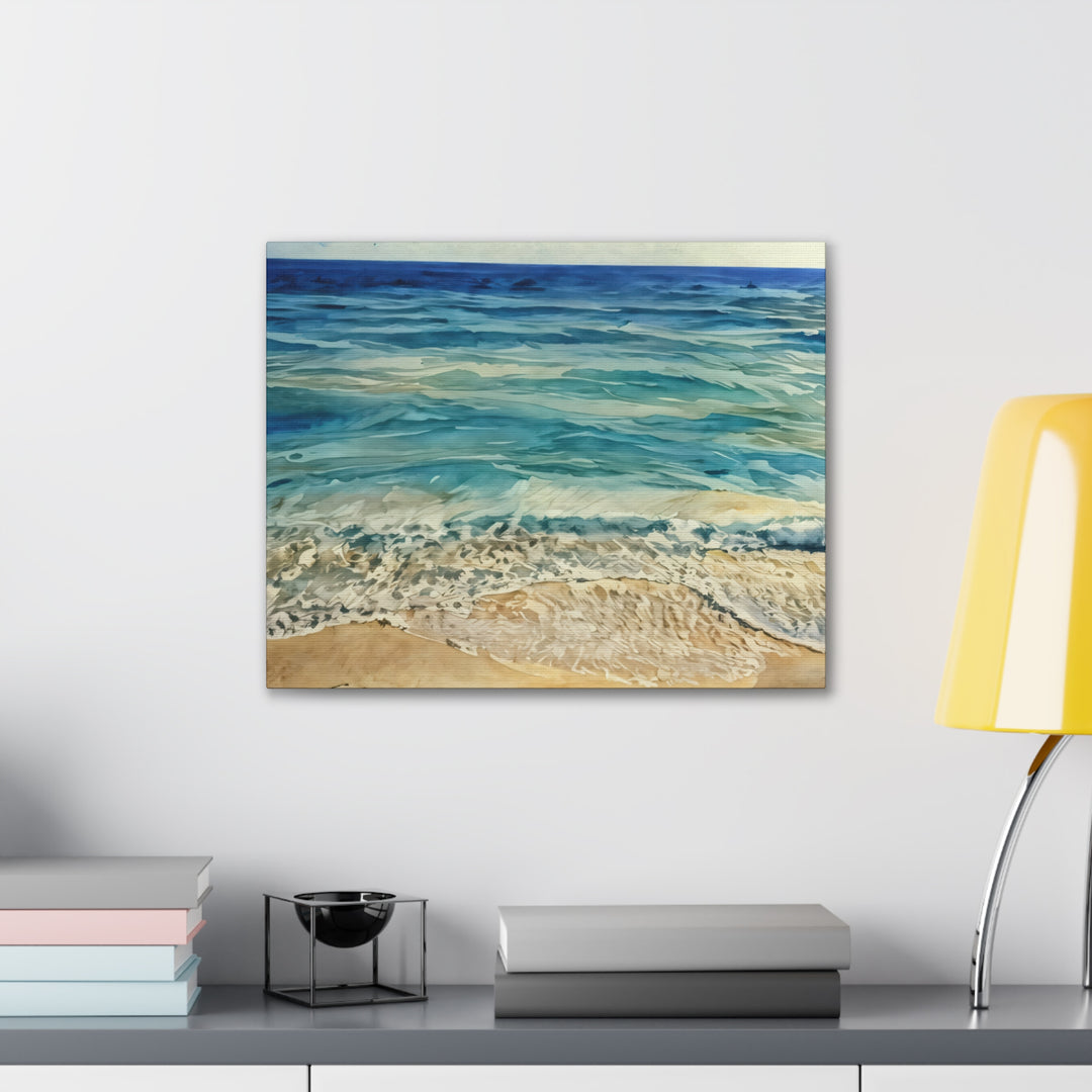 Stretched Beach Art Canvas Print