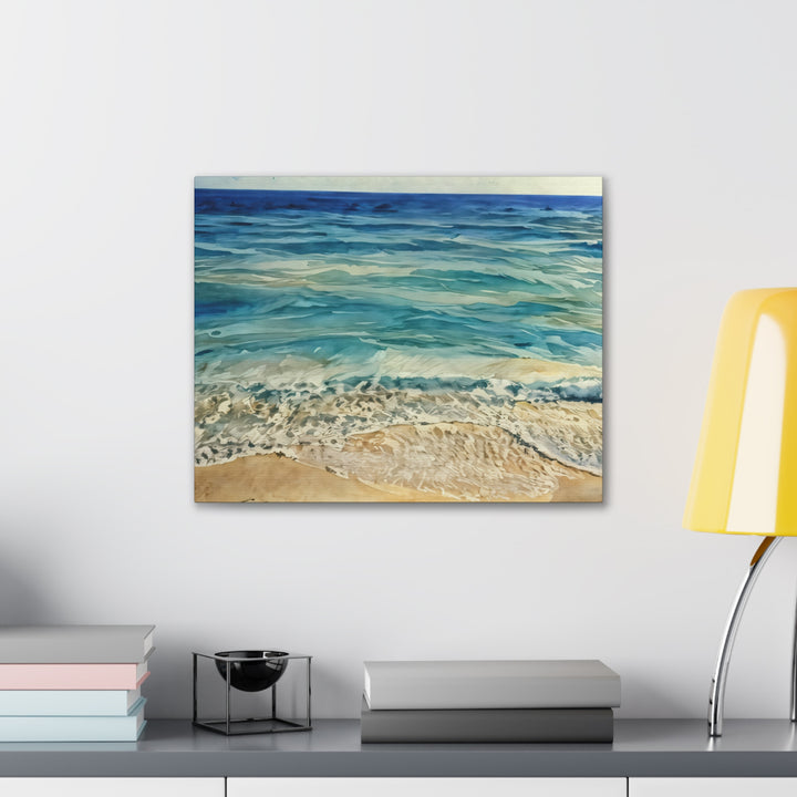 Stretched Beach Art Canvas Print