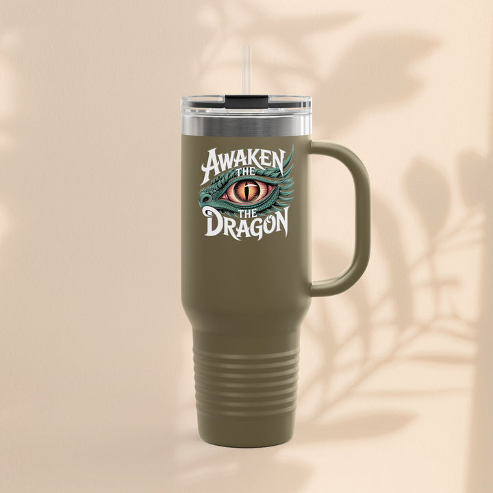 Dragon Insulated Travel Mug | 40oz | Awaken The Dragon | Perfect for Coffee Lovers, Eco-Friendly Designs